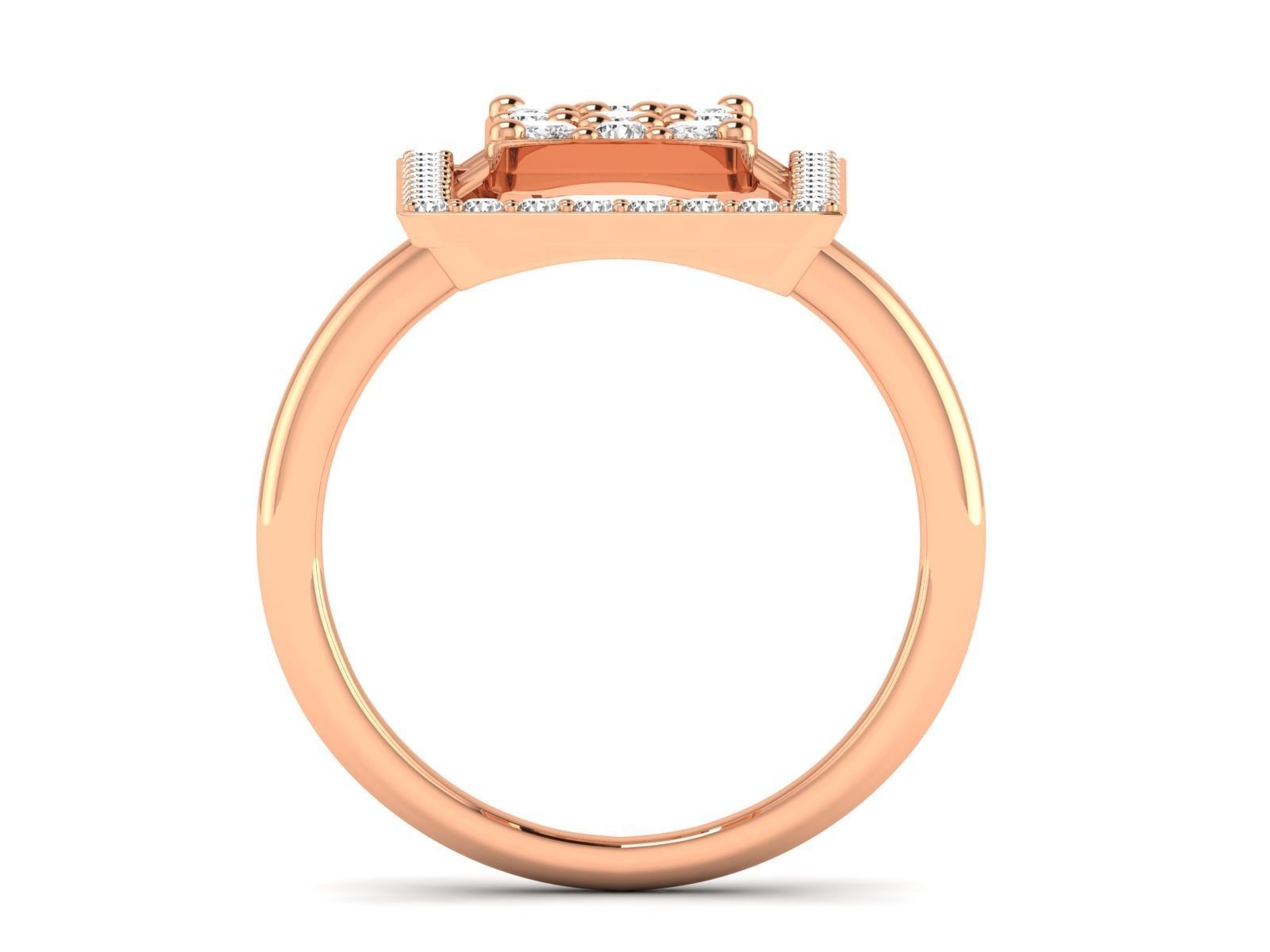 Women Ring 3dm stl render detail 3D print model_5