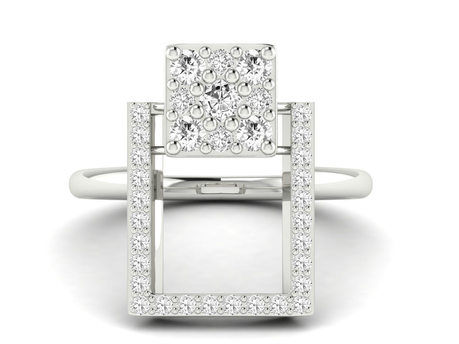 Women Ring 3dm stl render detail 3D print model_15