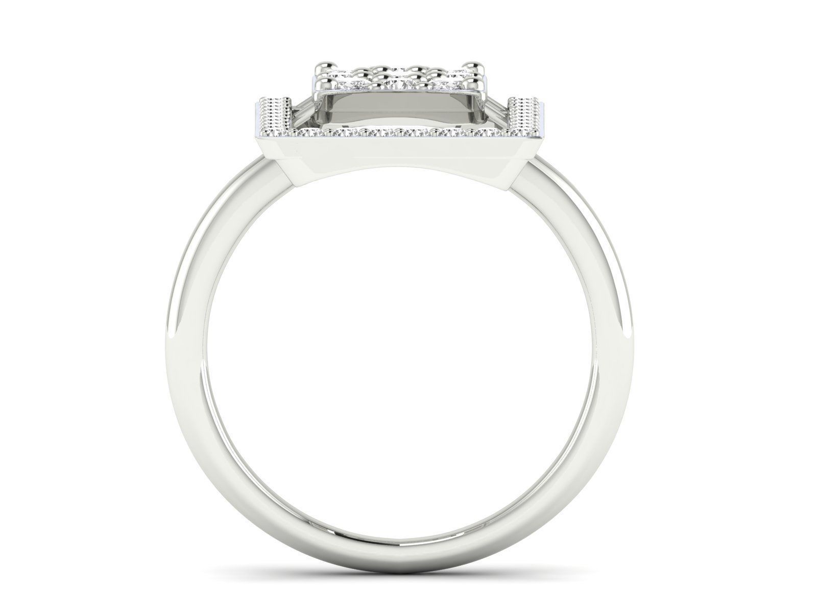 Women Ring 3dm stl render detail 3D print model_11