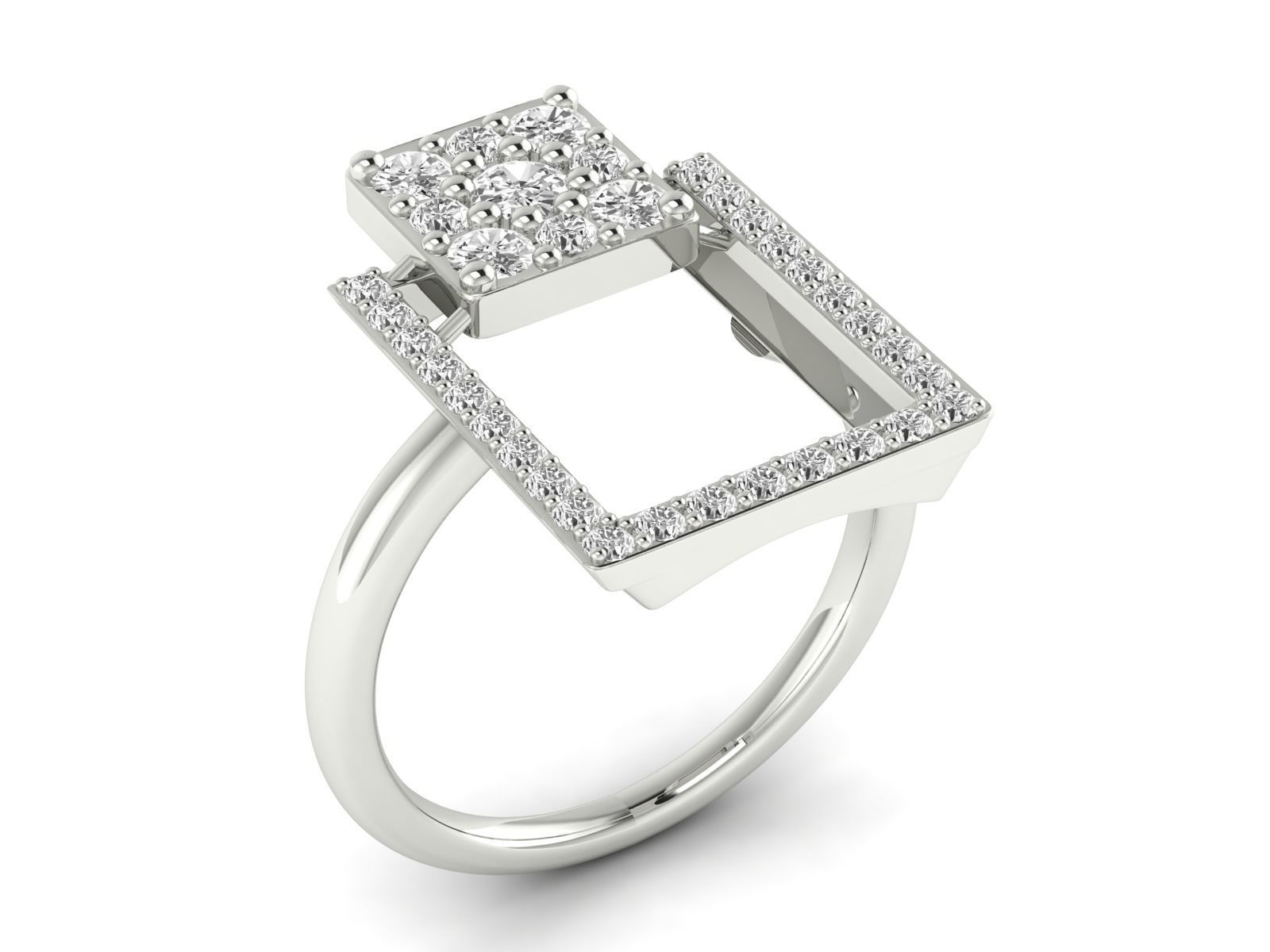 Women Ring 3dm stl render detail 3D print model_10