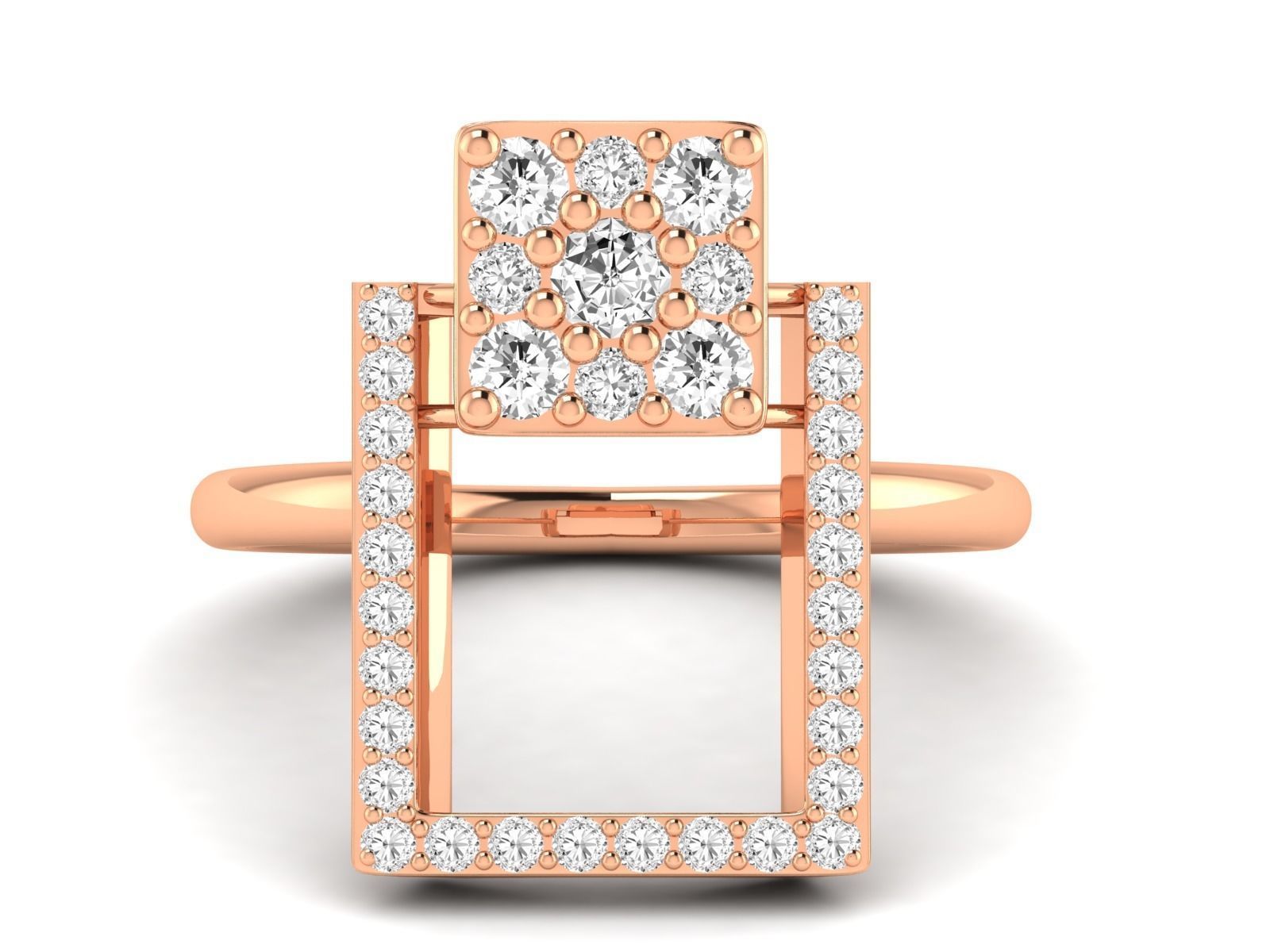 Women Ring 3dm stl render detail 3D print model_8