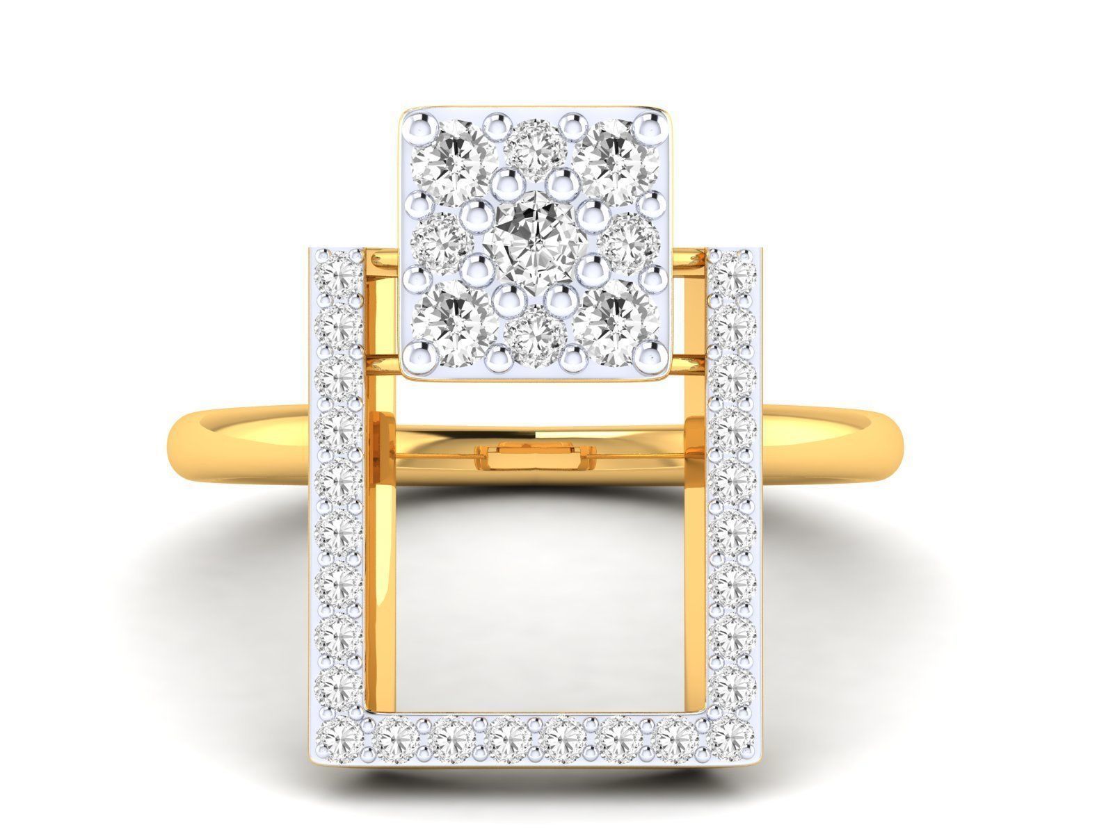 Women Ring 3dm stl render detail 3D print model_23