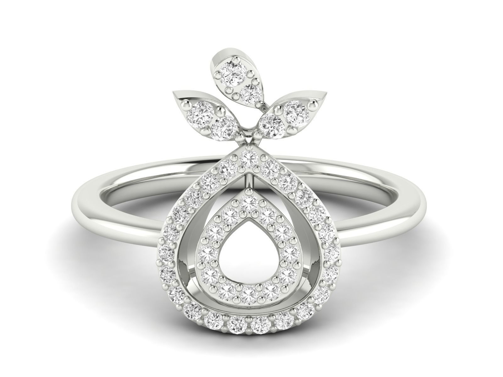 Women Ring 3dm stl render detail 3D print model_15