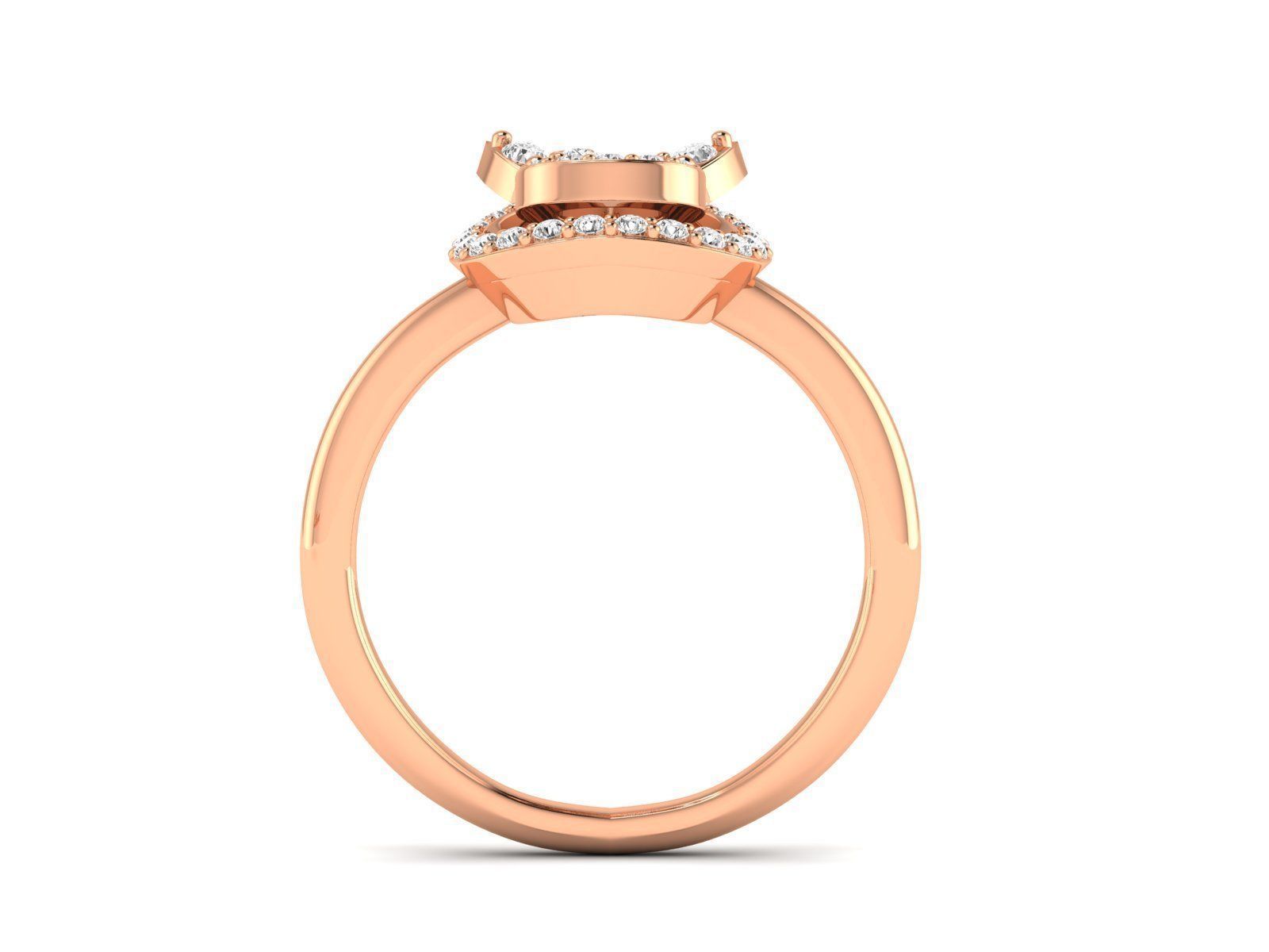 Women Ring 3dm stl render detail 3D print model_3