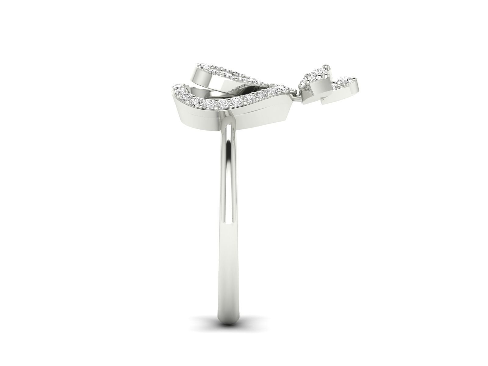 Women Ring 3dm stl render detail 3D print model_13