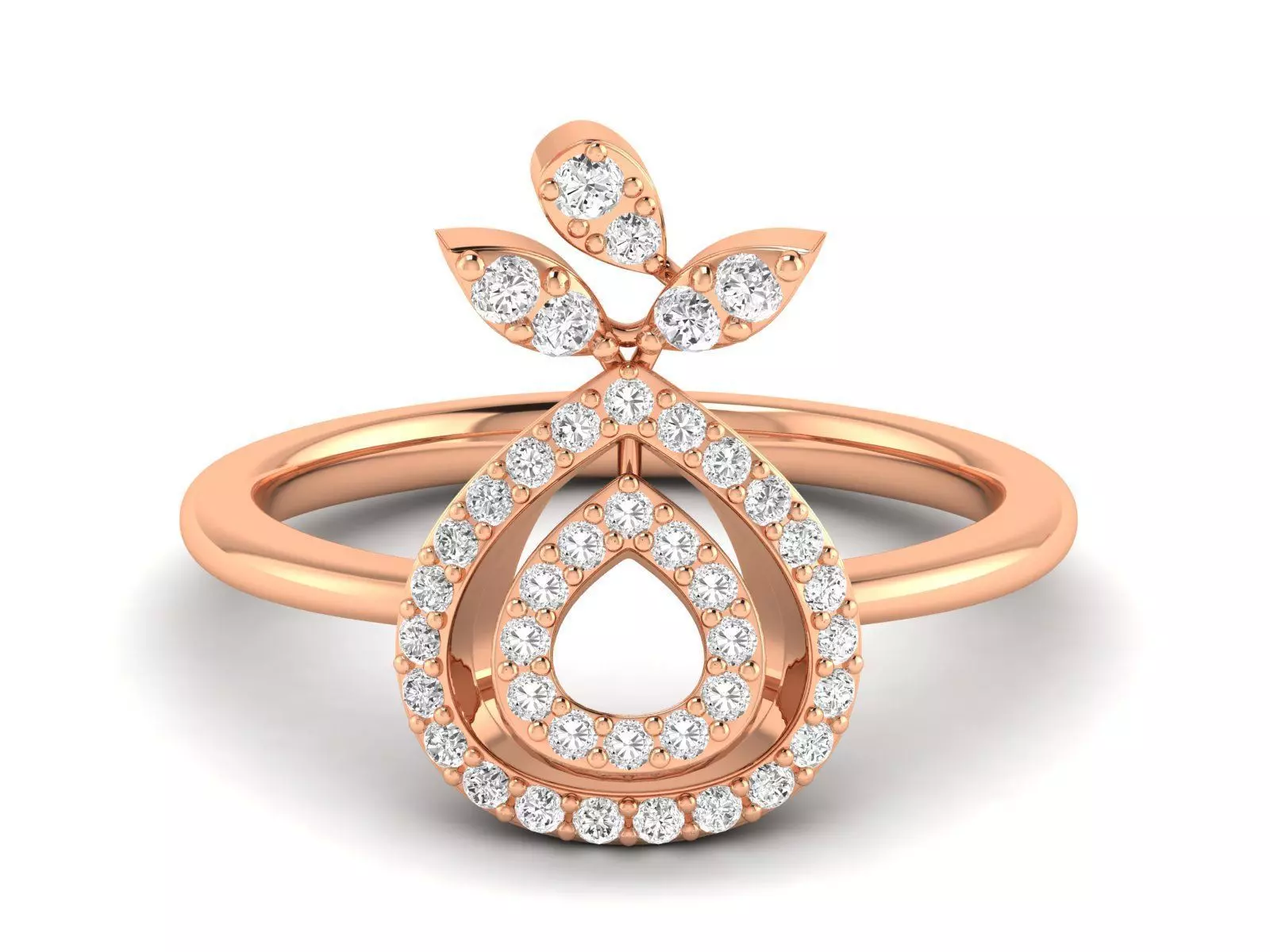 Women Ring 3dm stl render detail 3D print model_0