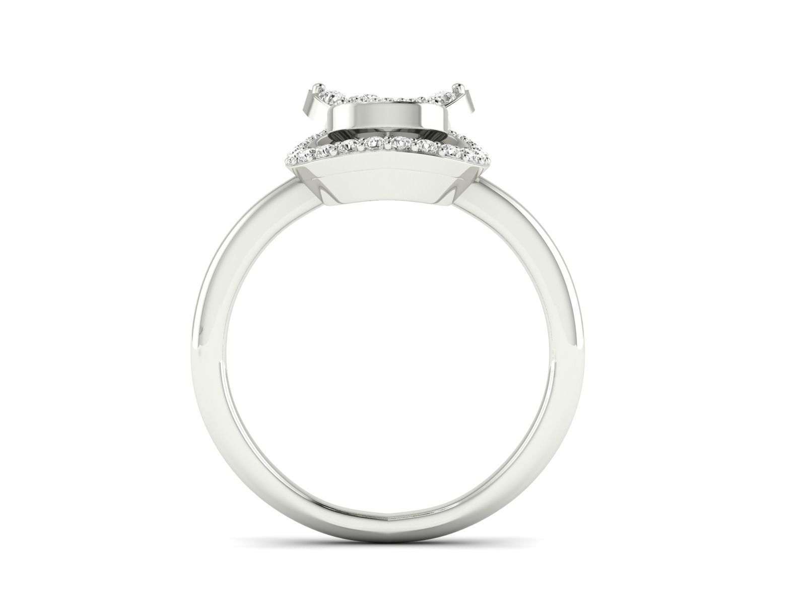 Women Ring 3dm stl render detail 3D print model_11