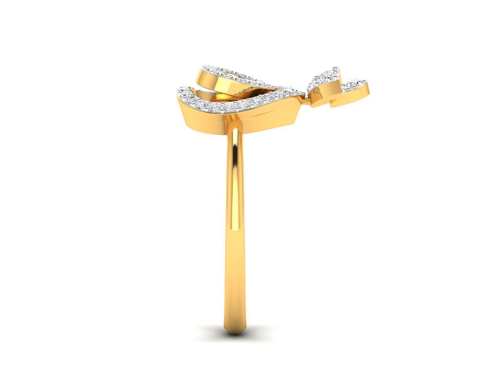 Women Ring 3dm stl render detail 3D print model_20