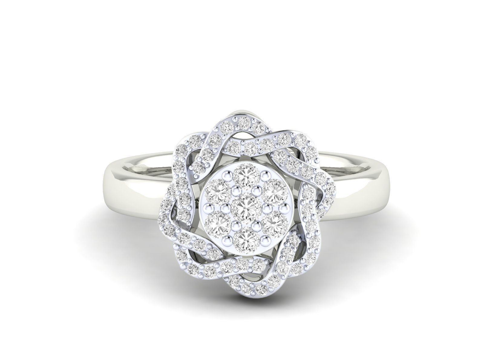 Women Ring 3dm stl render detail 3D print model_14