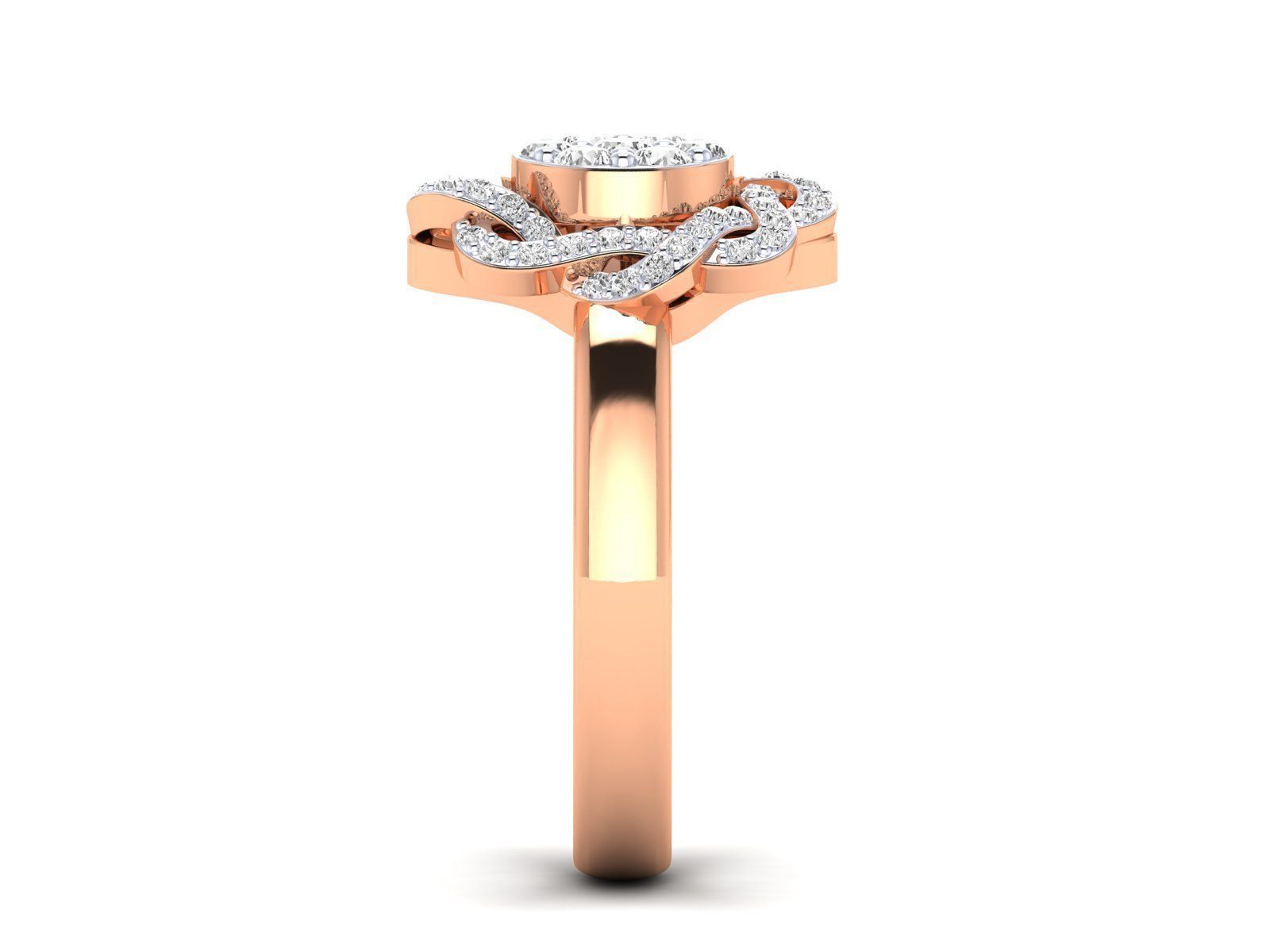 Women Ring 3dm stl render detail 3D print model_5