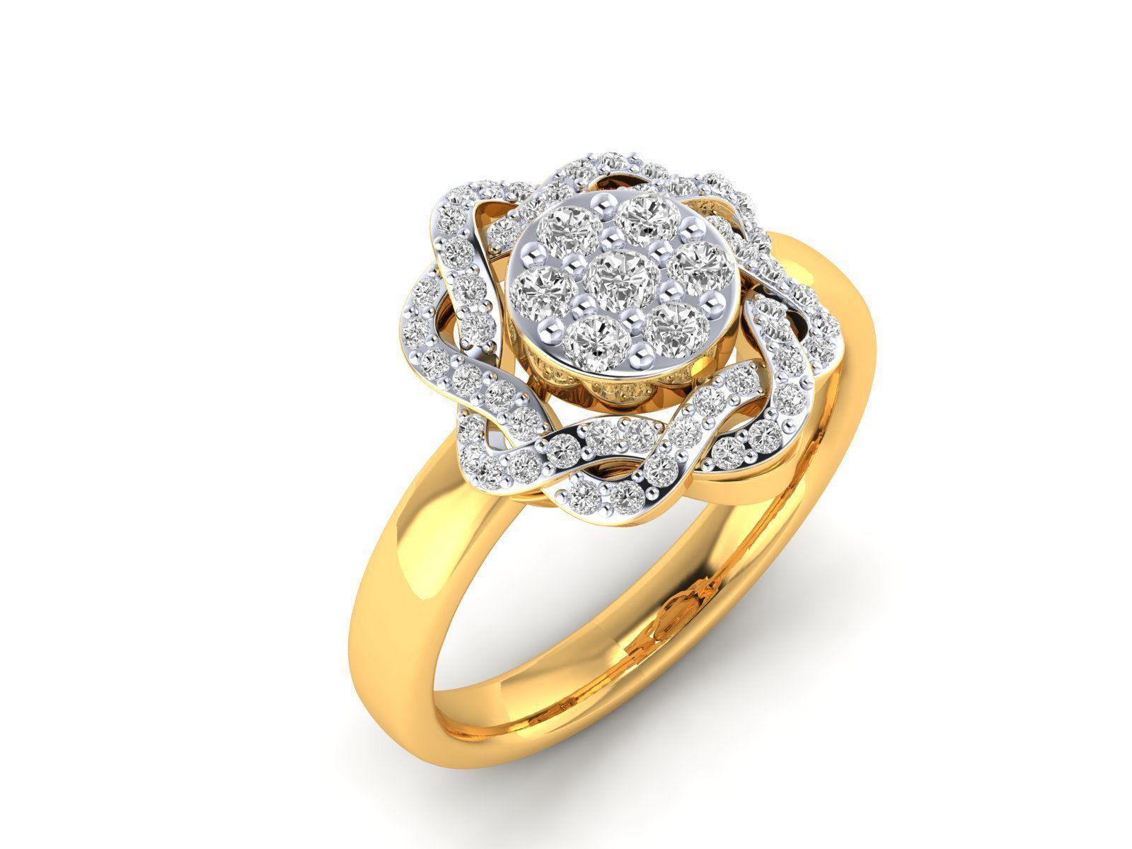 Women Ring 3dm stl render detail 3D print model_16