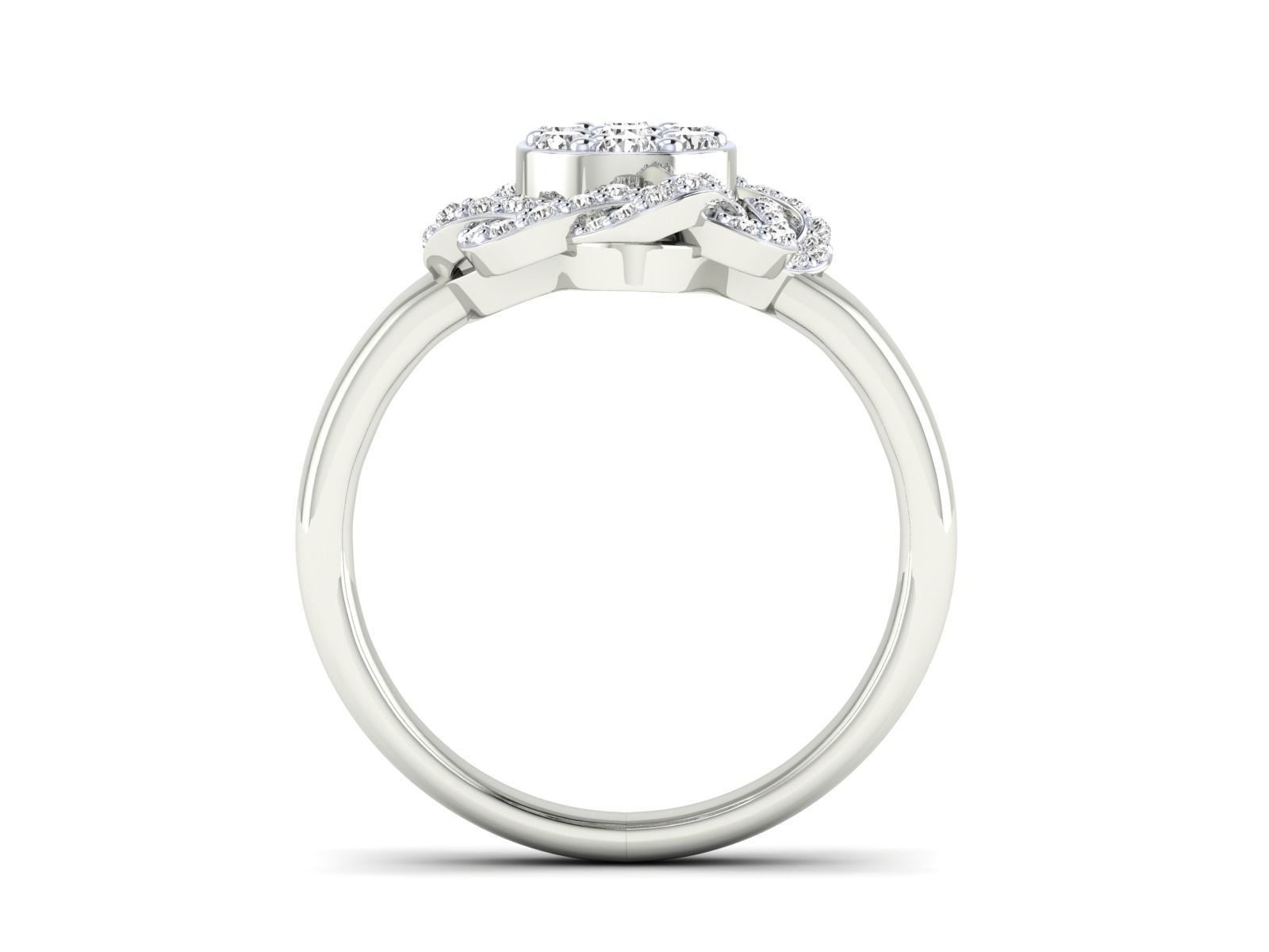 Women Ring 3dm stl render detail 3D print model_11