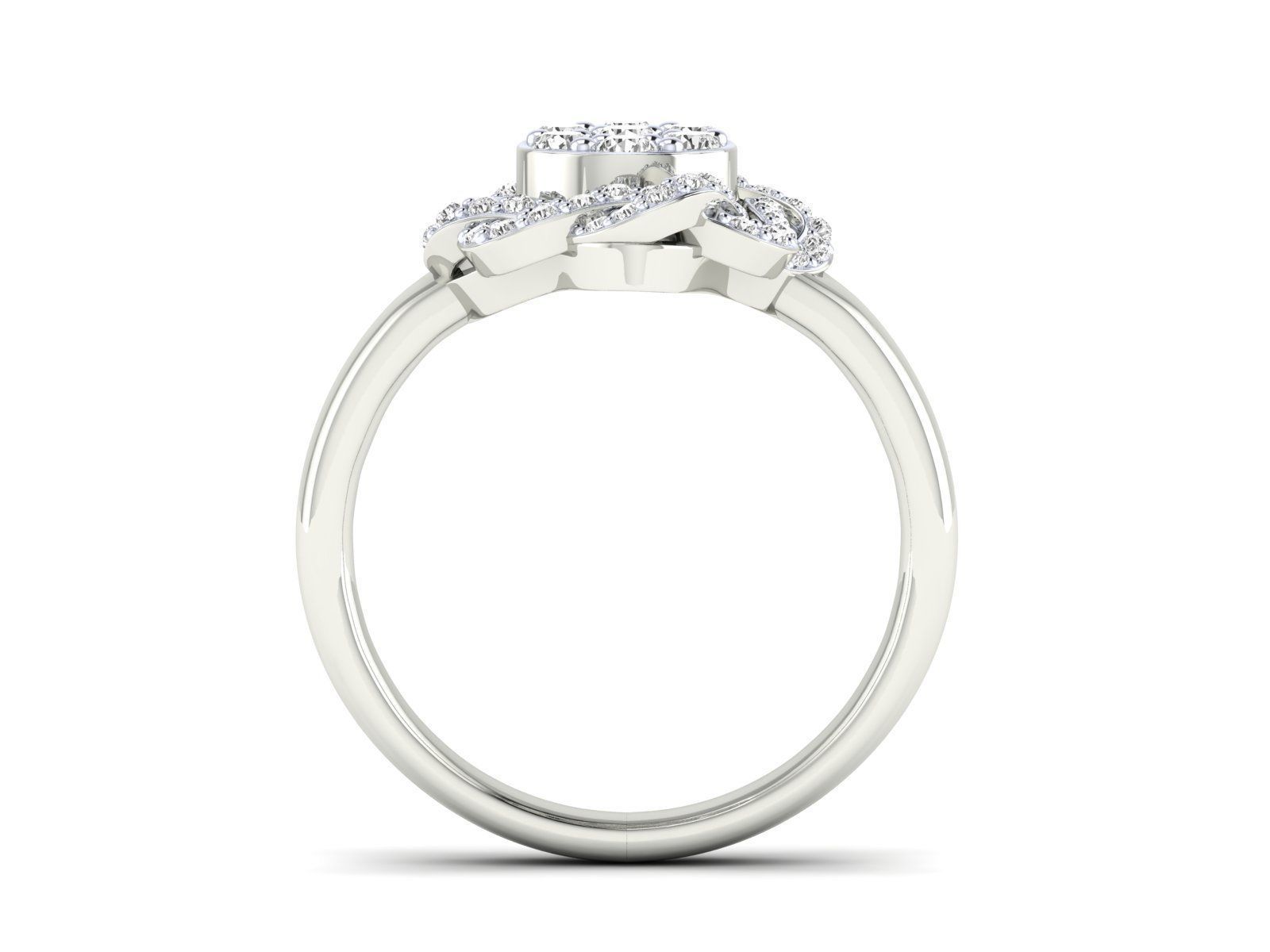 Women Ring 3dm stl render detail 3D print model_10