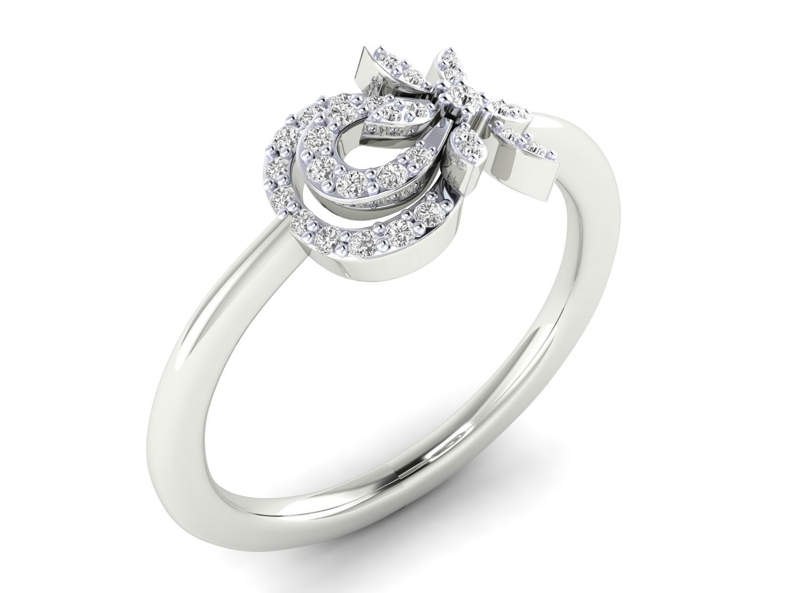 Women Ring 3dm stl render detail 3D print model_11