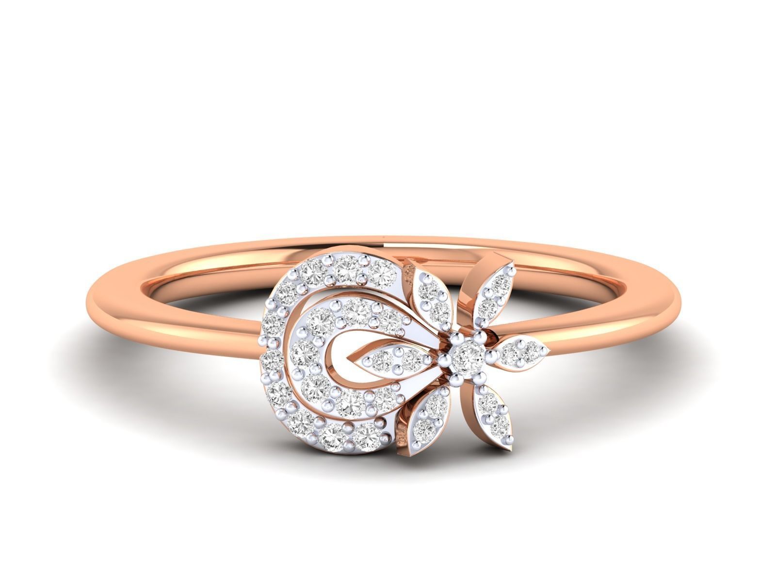 Women Ring 3dm stl render detail 3D print model_7