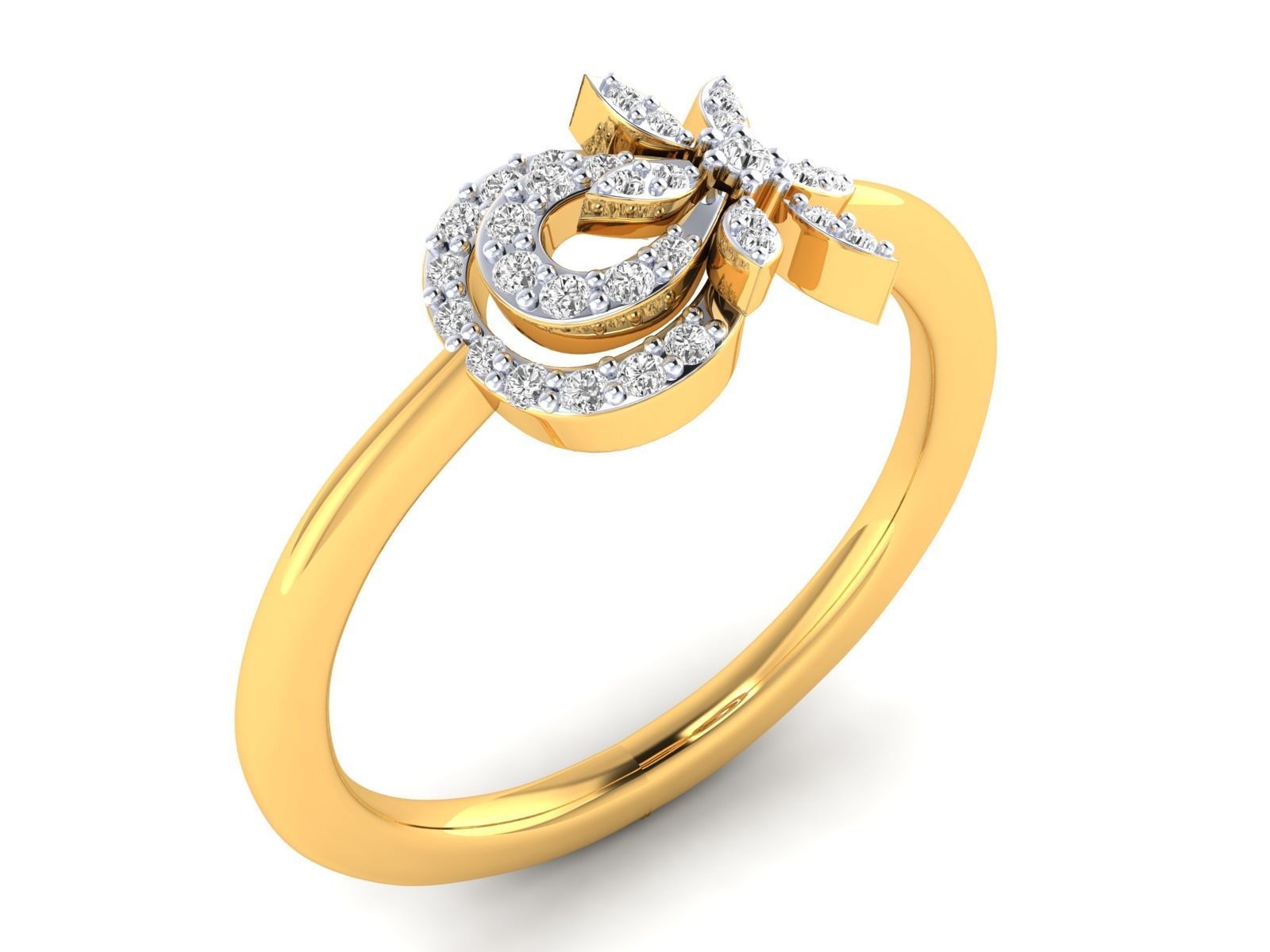 Women Ring 3dm stl render detail 3D print model_17