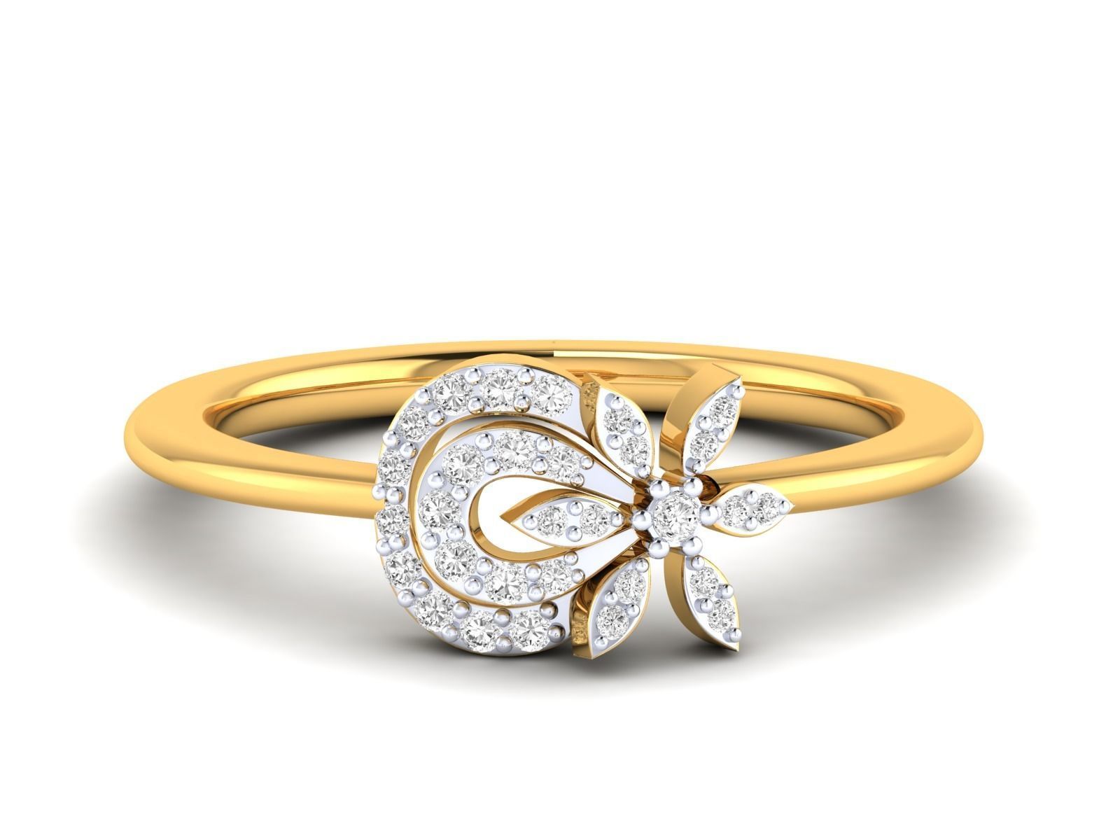 Women Ring 3dm stl render detail 3D print model_23