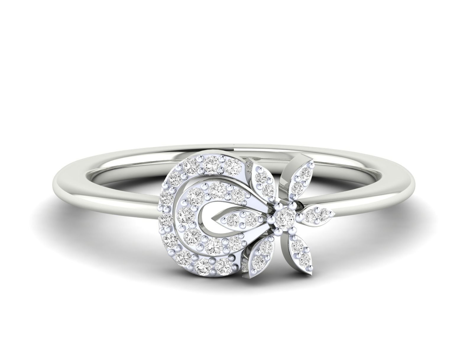 Women Ring 3dm stl render detail 3D print model_15