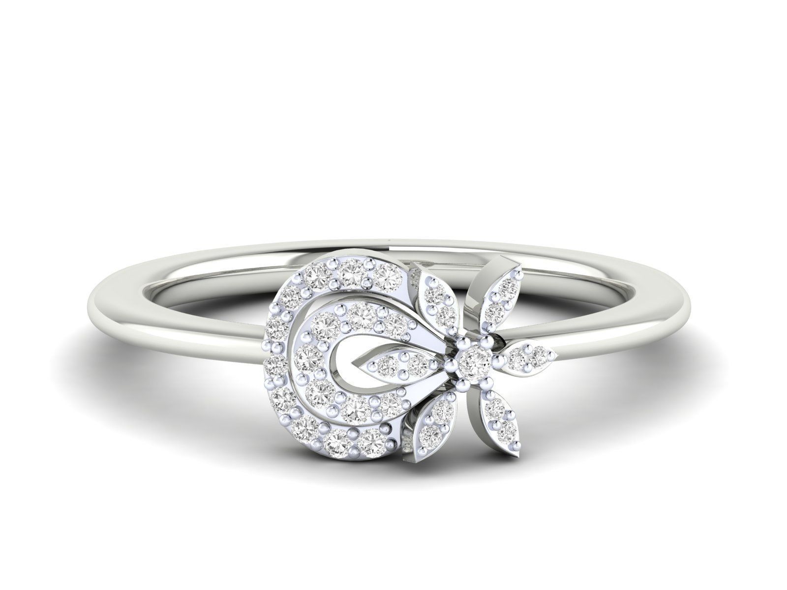 Women Ring 3dm stl render detail 3D print model_14