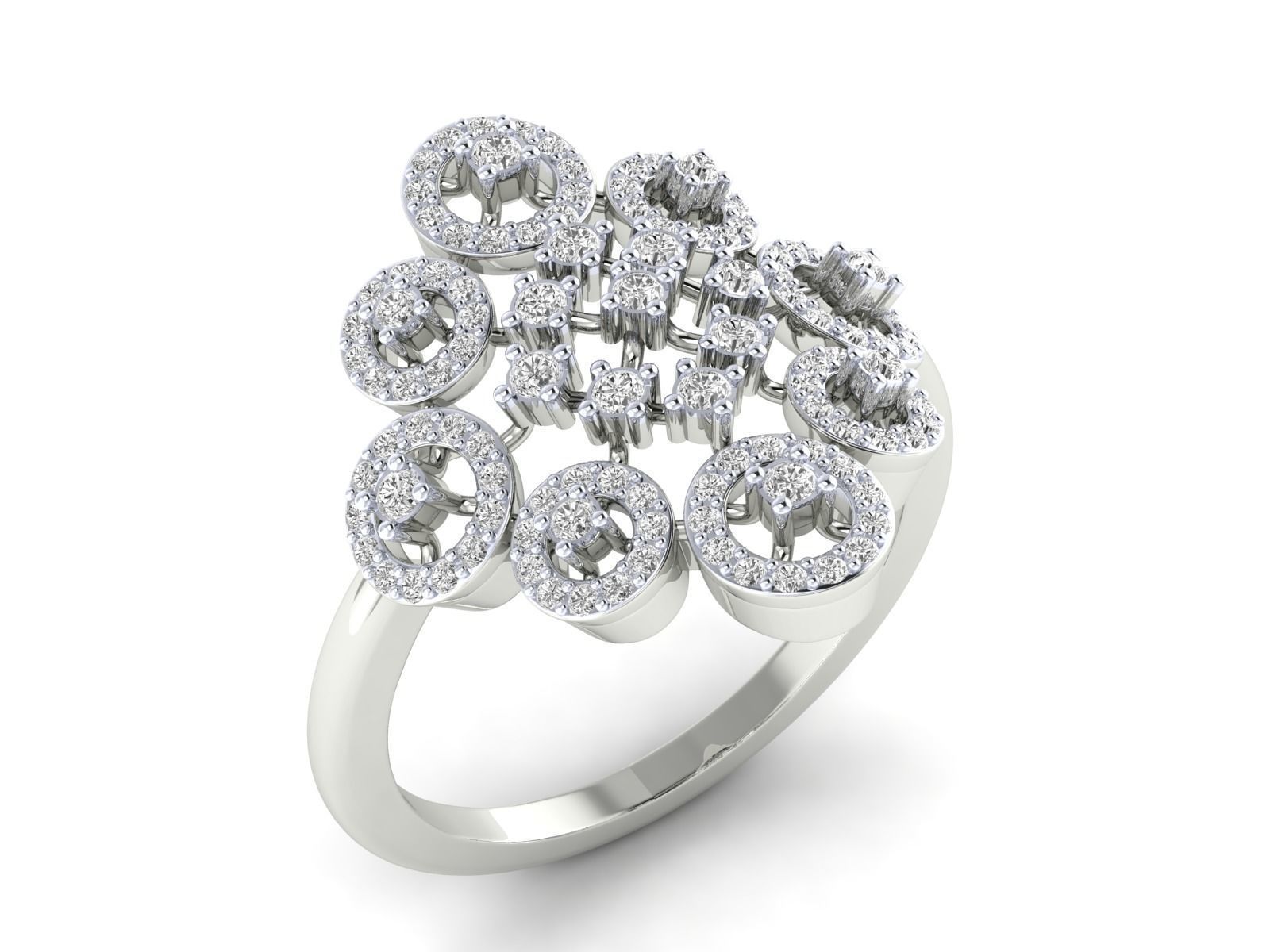 Women Ring 3dm stl render detail 3D print model_9