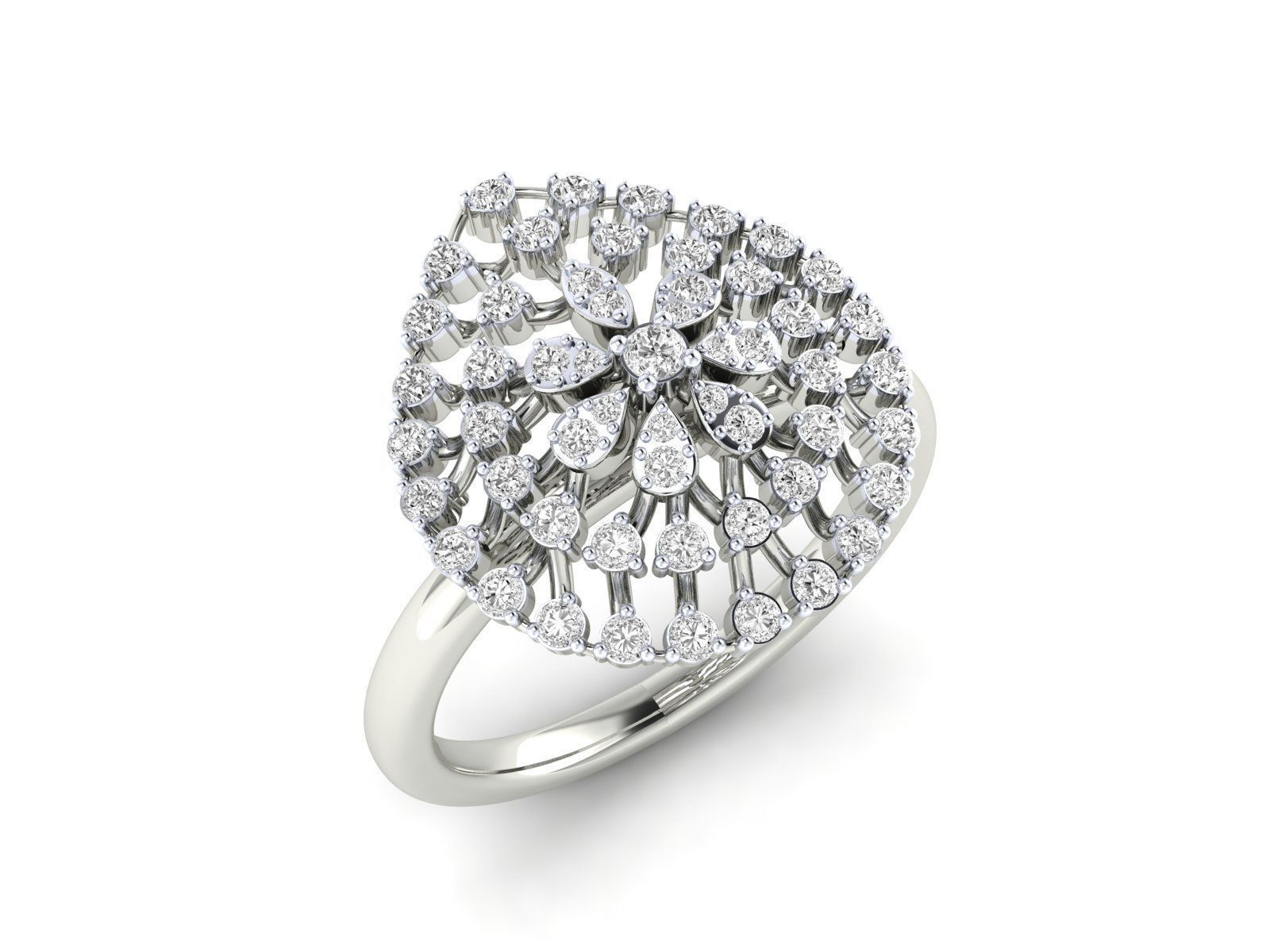 Women Ring 3dm stl render detail 3D print model_1