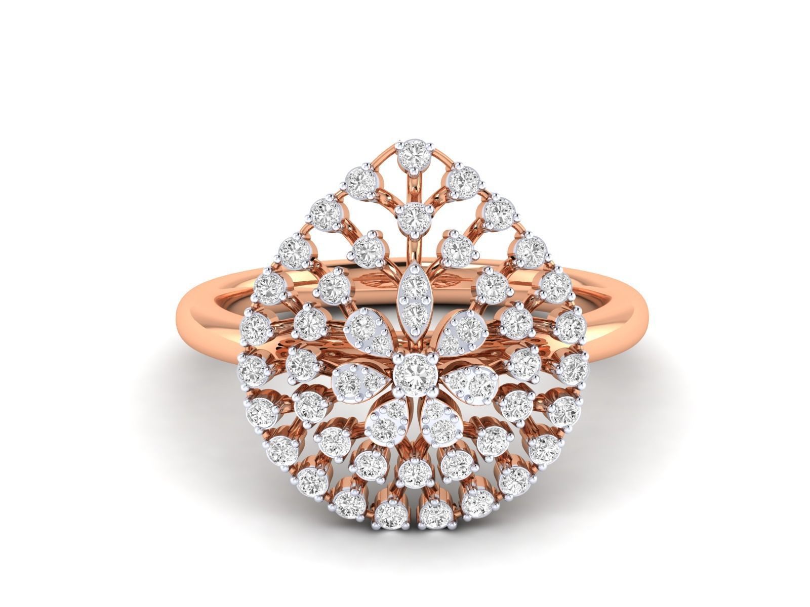 Women Ring 3dm stl render detail 3D print model_15