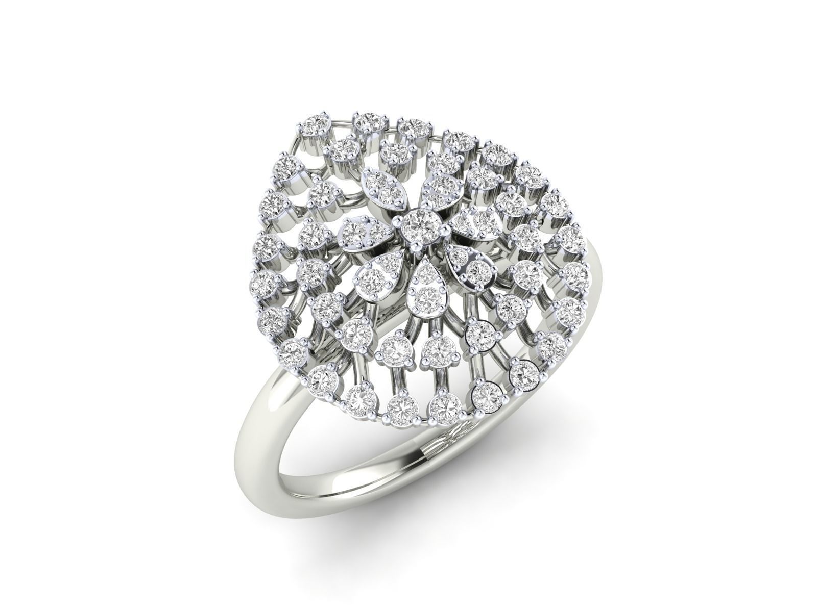 Women Ring 3dm stl render detail 3D print model_2