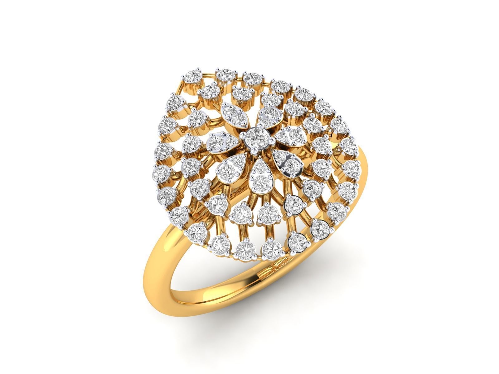 Women Ring 3dm stl render detail 3D print model_17