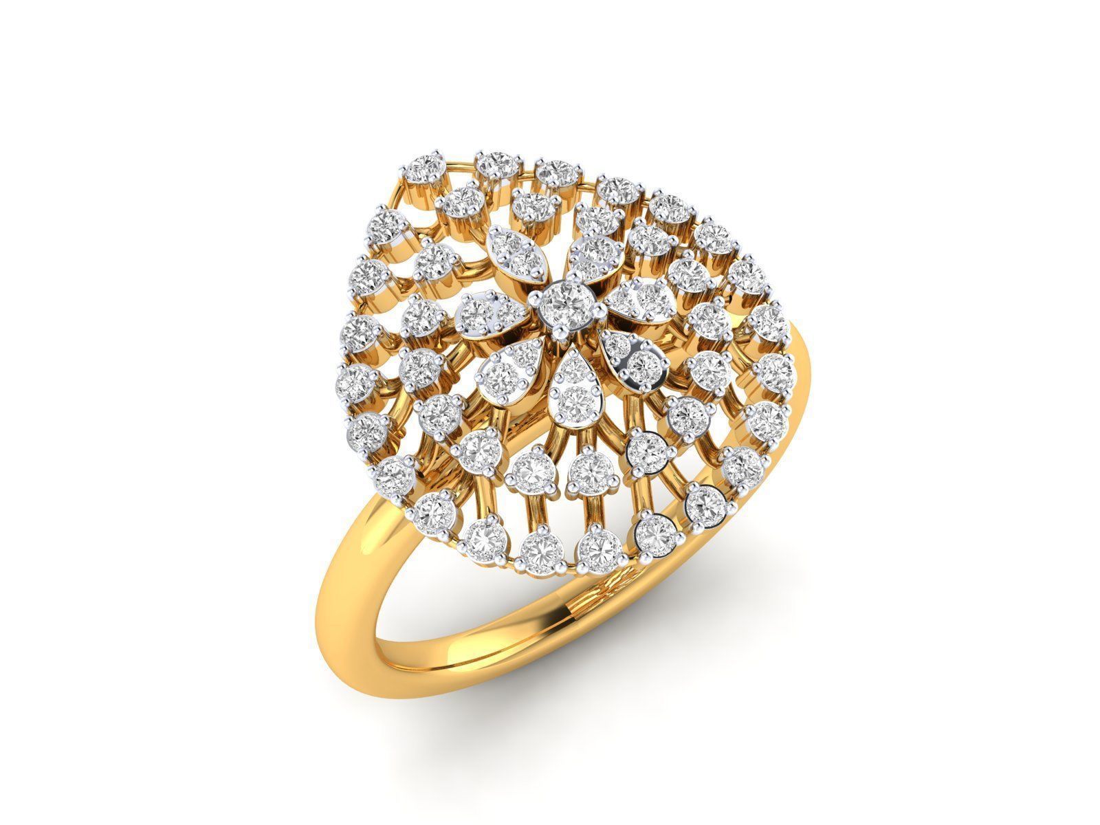 Women Ring 3dm stl render detail 3D print model_16