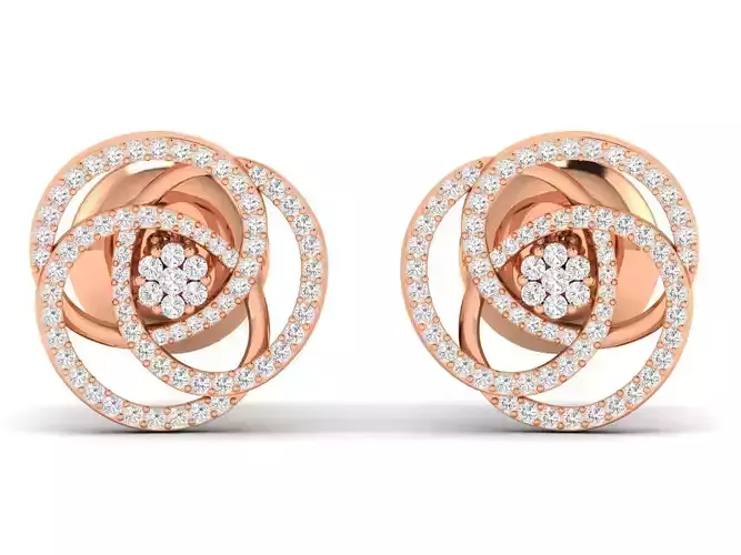 Women earrings 3dm stl render detail 3D print model