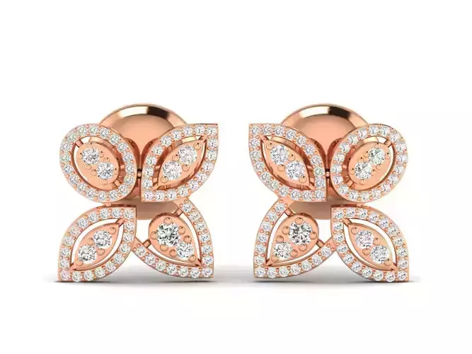 Women earrings 3dm stl render detail 3D print model