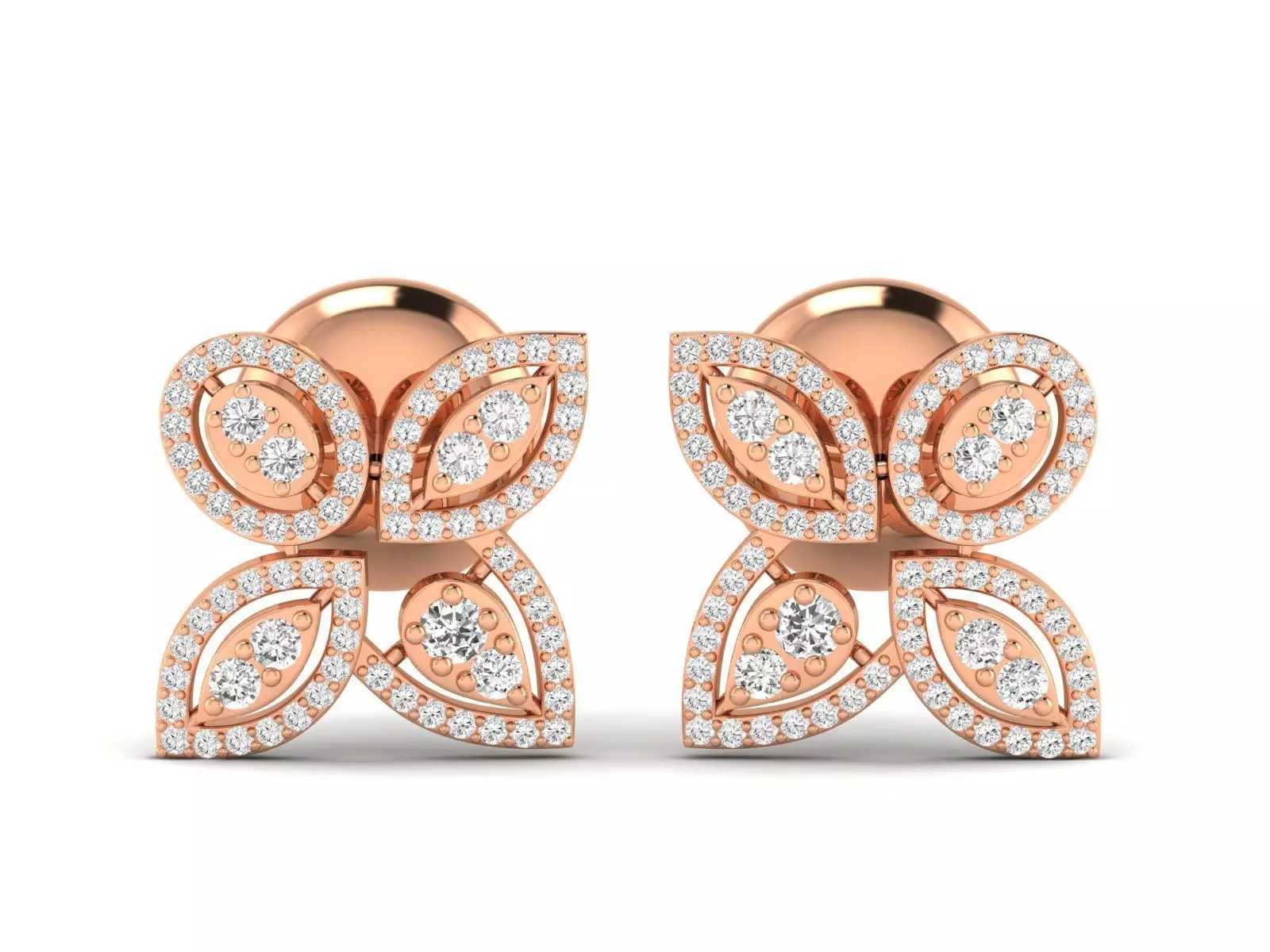 Women earrings 3dm stl render detail 3D print model_0