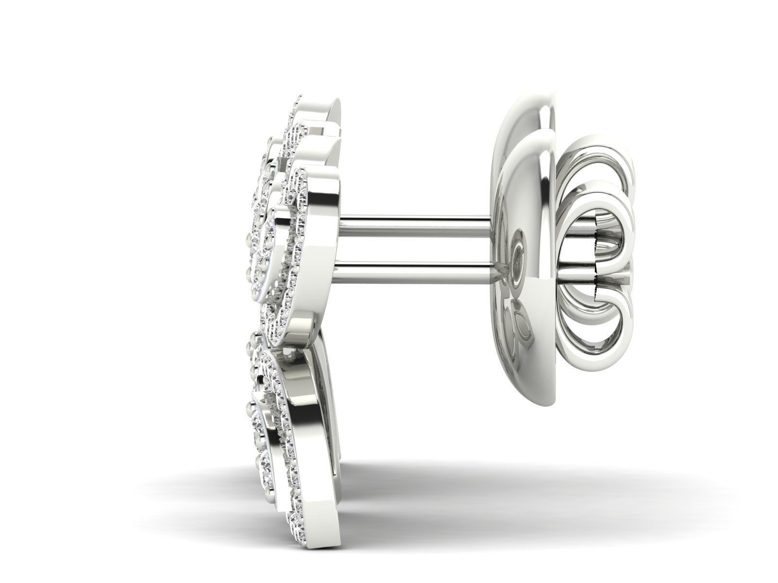 Women earrings 3dm stl render detail 3D print model_10