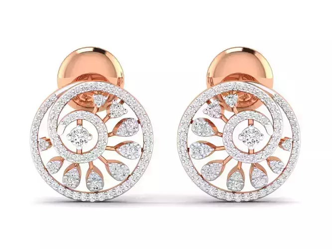 Women earrings 3dm stl render detail 3D print model