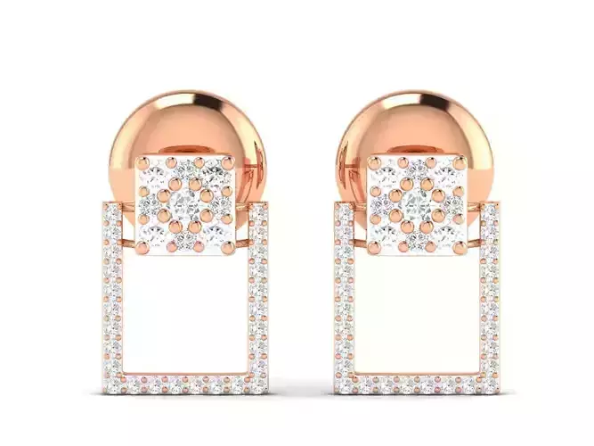 Women earrings 3dm stl render detail 3D print model