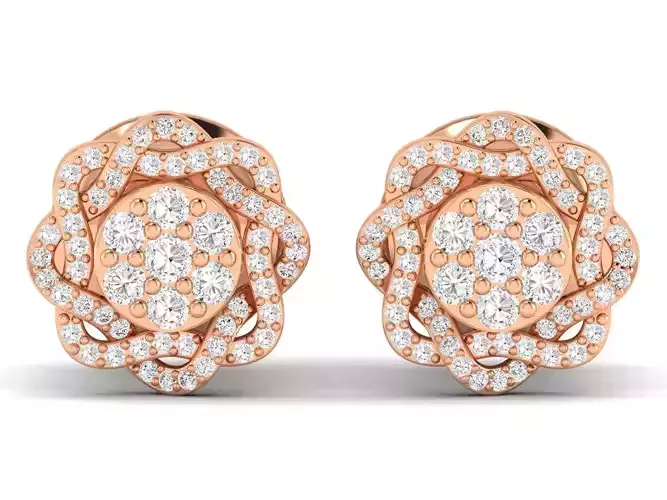 Women earrings 3dm stl render detail 3D print model