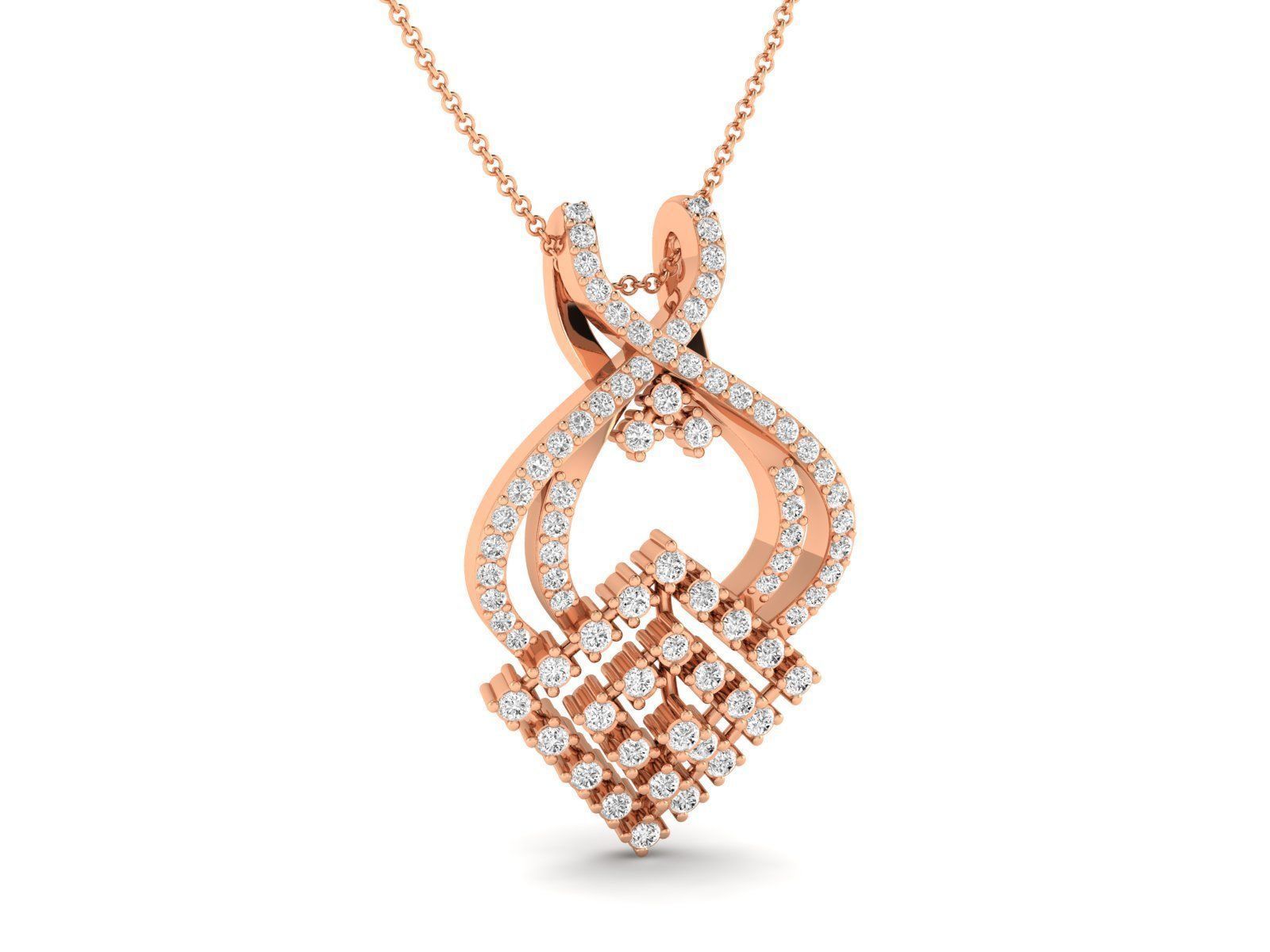 Women pendant 3dm stl render detail 3D print model_1