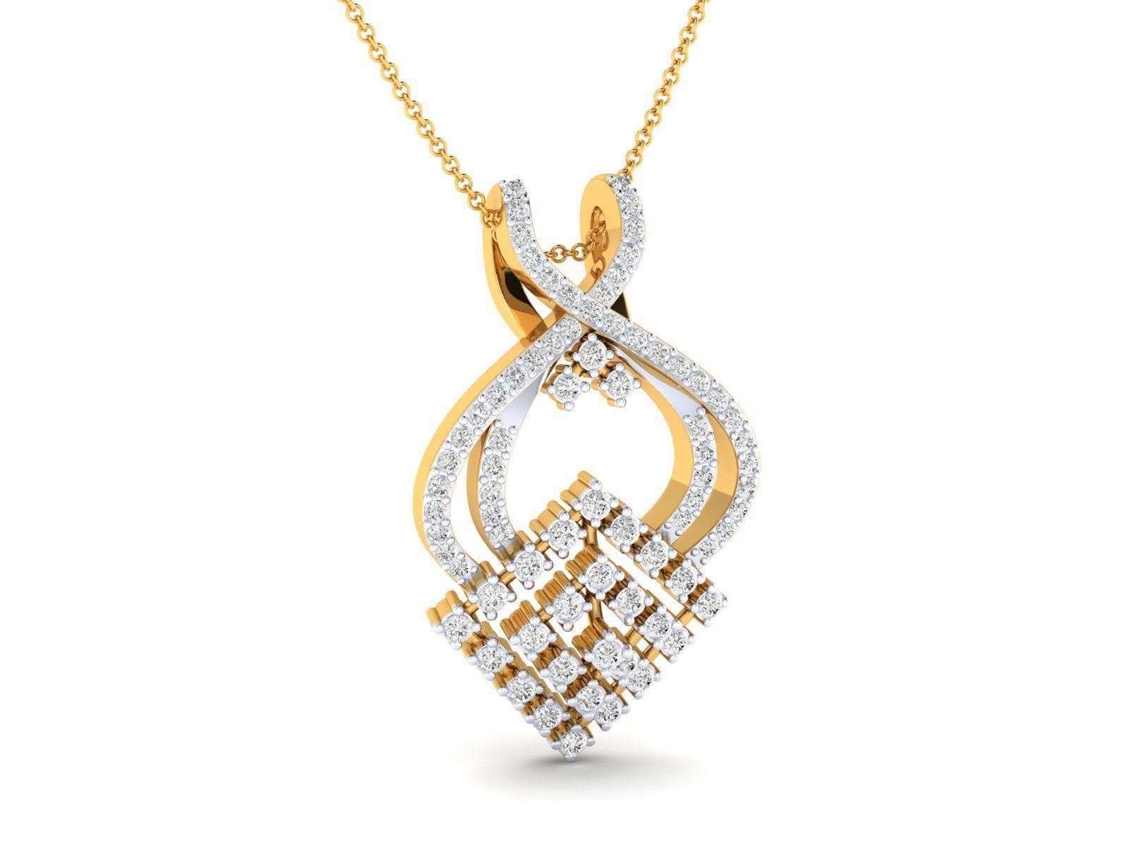 Women pendant 3dm stl render detail 3D print model_12