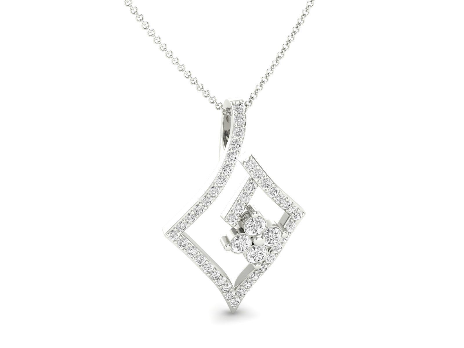 Women pendant 3dm stl render detail 3D print model_6