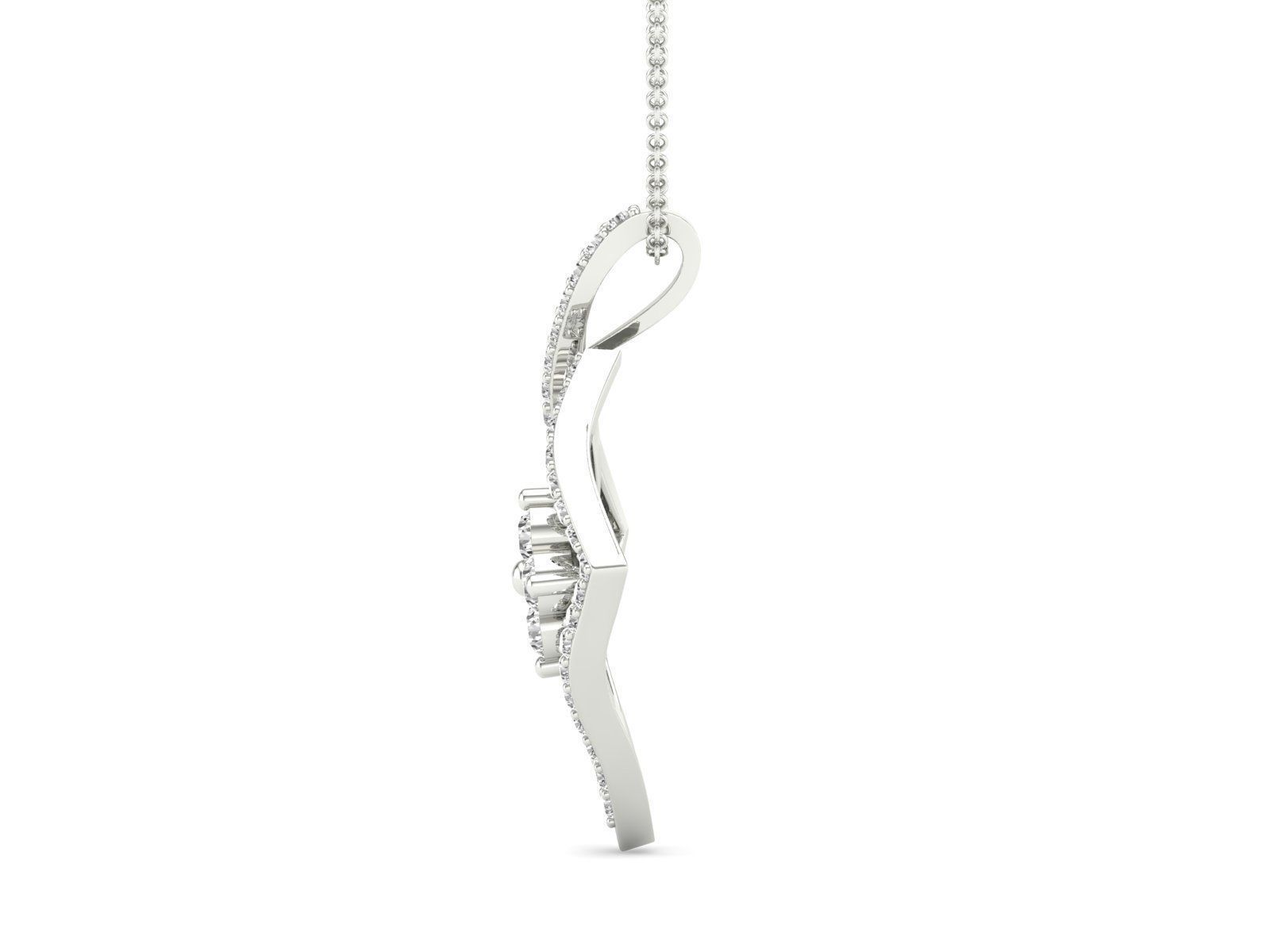 Women pendant 3dm stl render detail 3D print model_10
