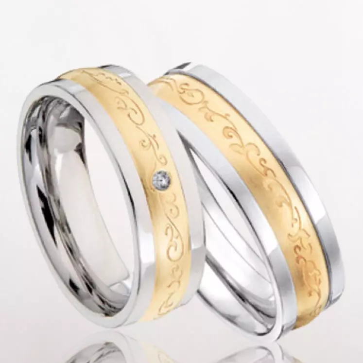 Wedding rings 074 3D print model