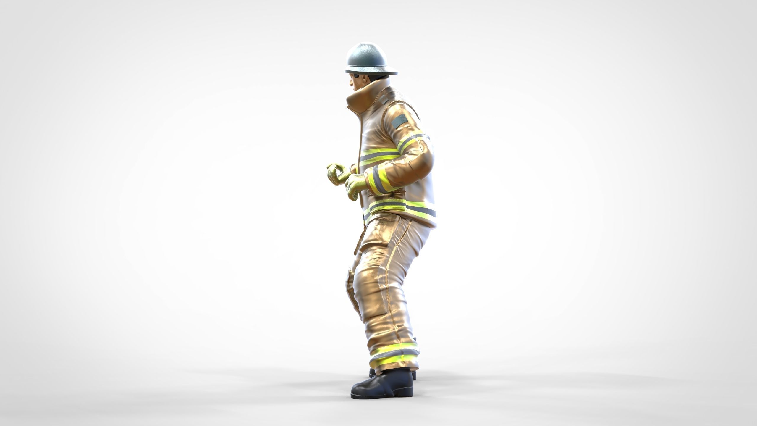 N3 Firefighters or firemans Extinguishing fire 3D print model_18