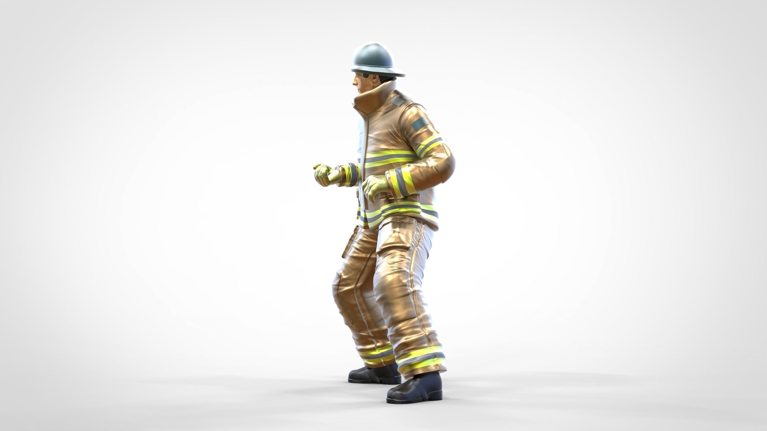 N3 Firefighters or firemans Extinguishing fire 3D print model_19