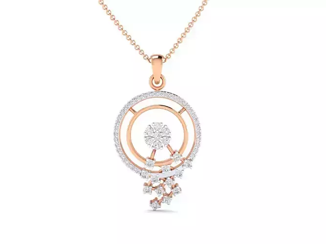 Women pendant 3dm stl render detail