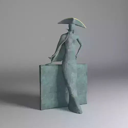 Bronze statuette - Maya V-Ray - PBR - 47 cm - 18 inches 3D model