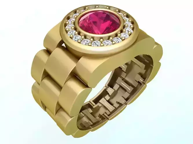 Watch Rings - Clock Ring - Mens Rings - N924722