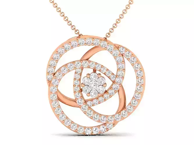 Women Circular pendant 3dm stl render detail 3D print model