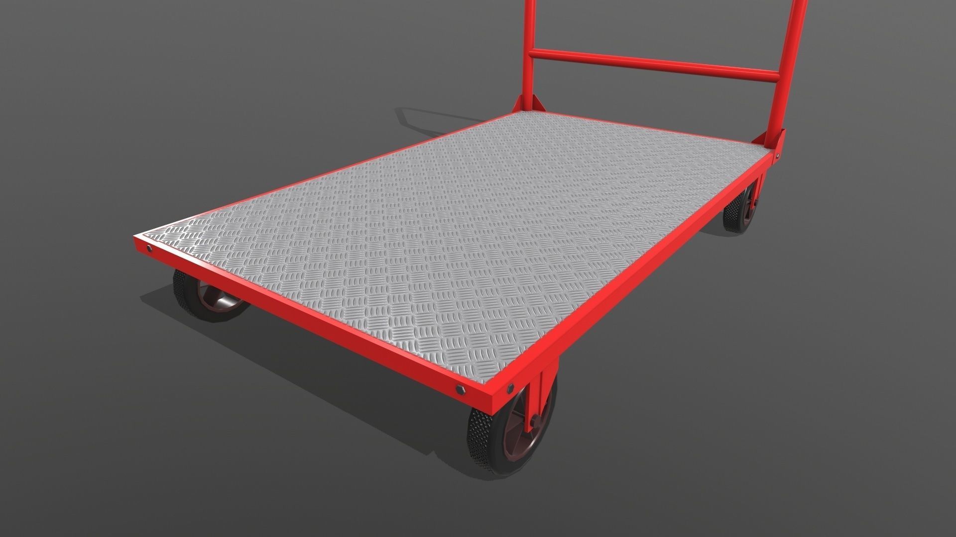 Platform Trolley A Low-poly 3D model_9