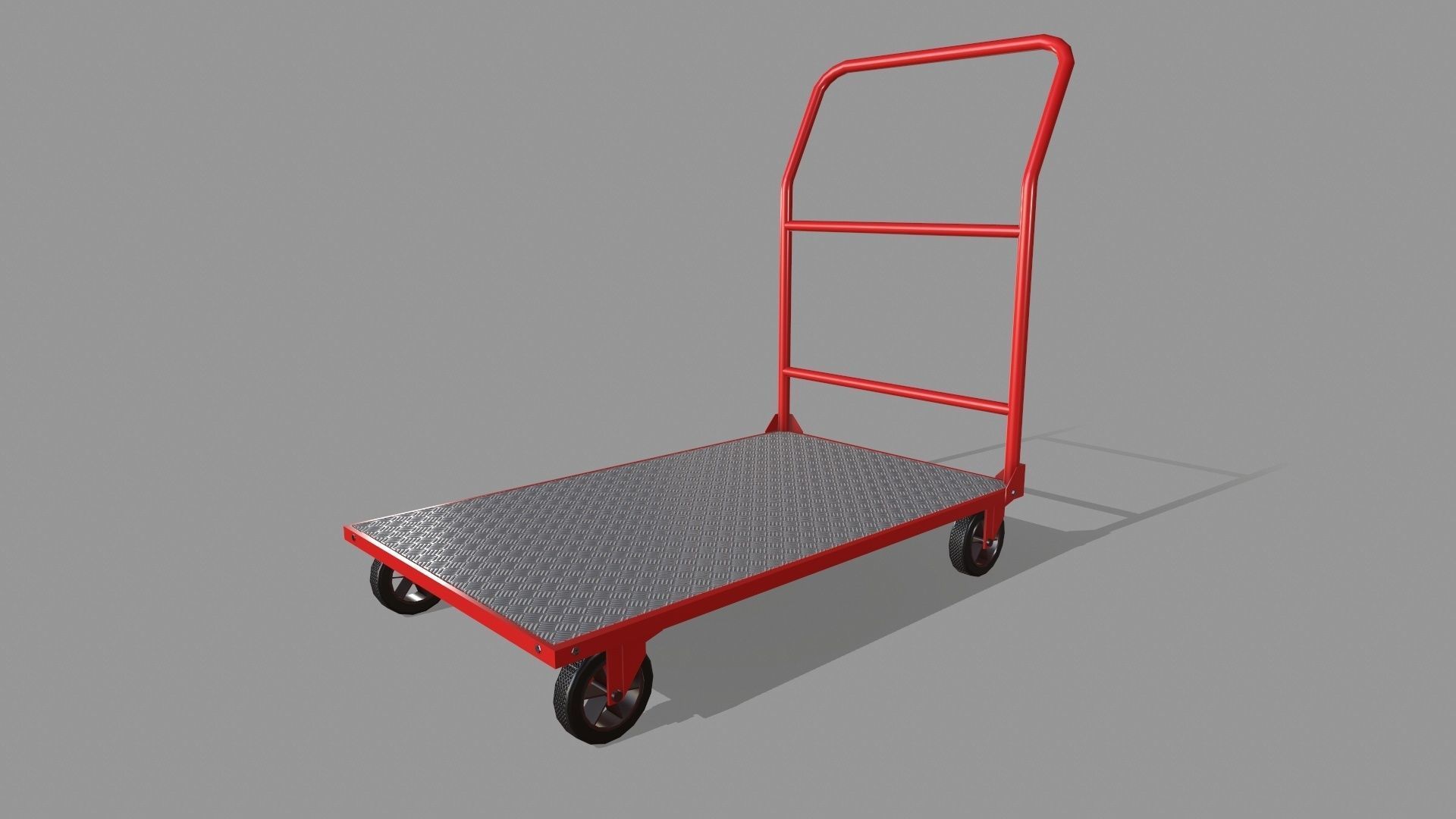Platform Trolley A Low-poly 3D model_10
