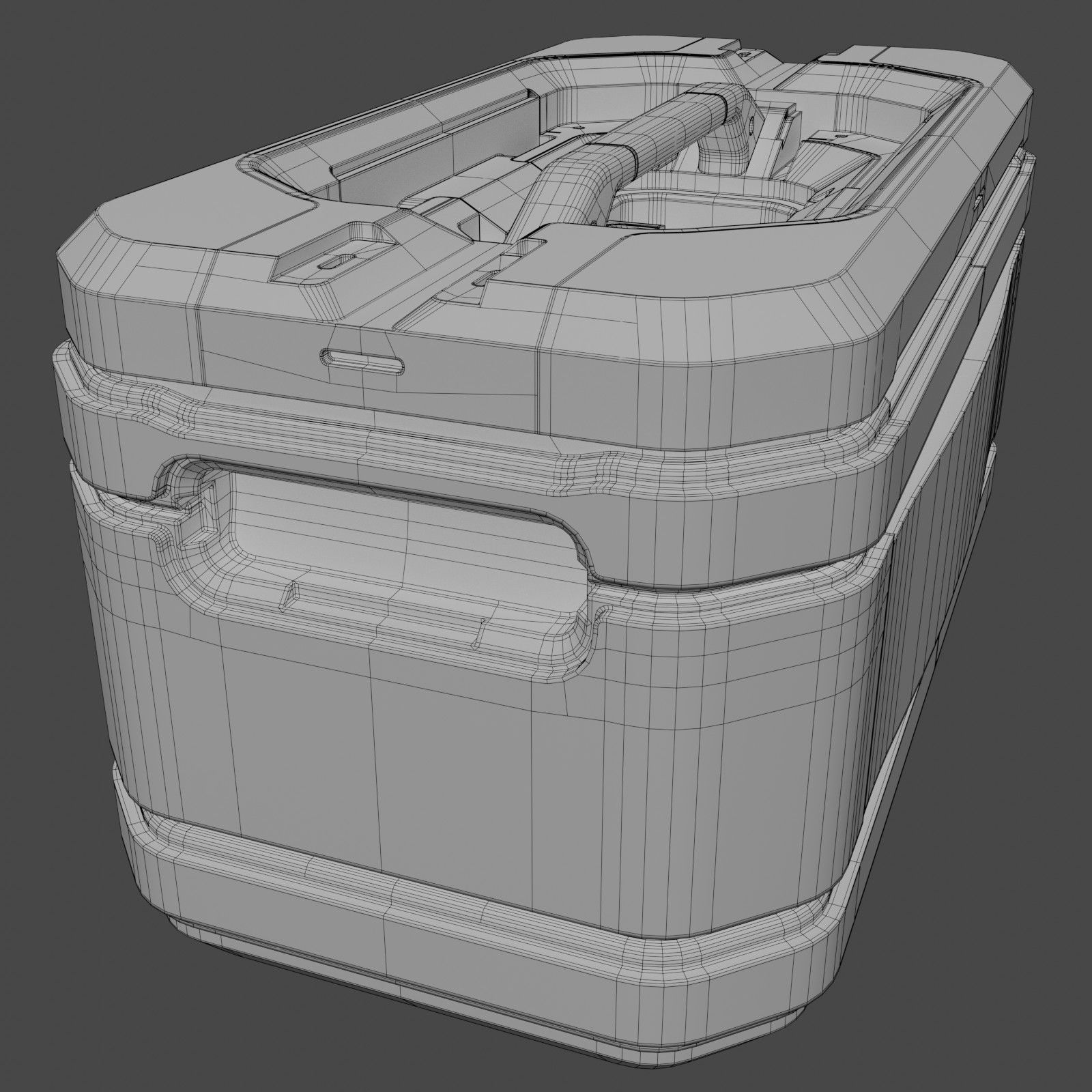 Sci-Fi Storage Crate 3D model_29
